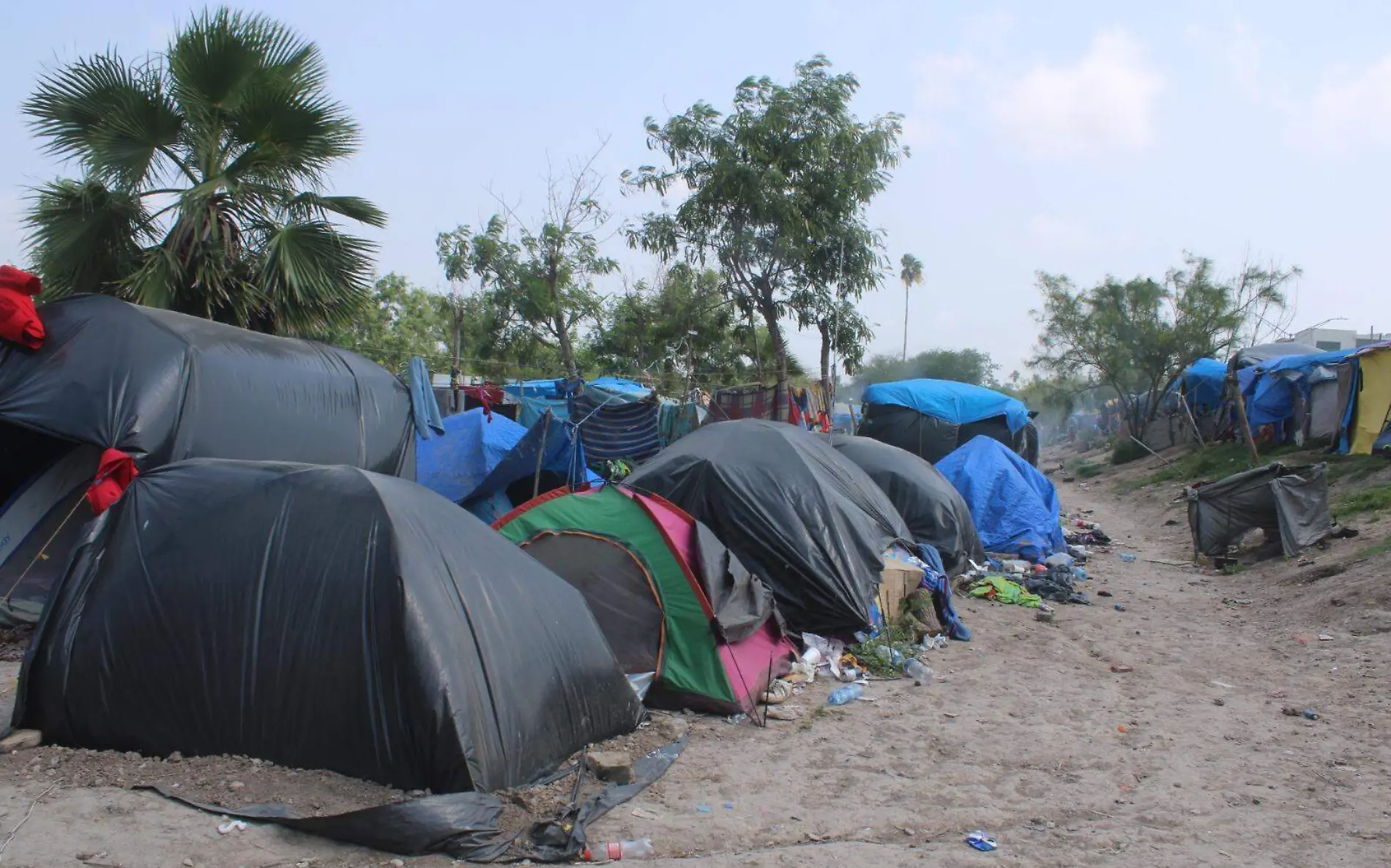 Migrantes regresan a la orilla del río Bravo pese amenaza de un nuevo frío Mariela Macay Archivo